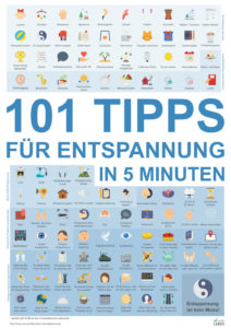 Entspannungsposter: 101 Tipps für Entspannung in 5 Minuten